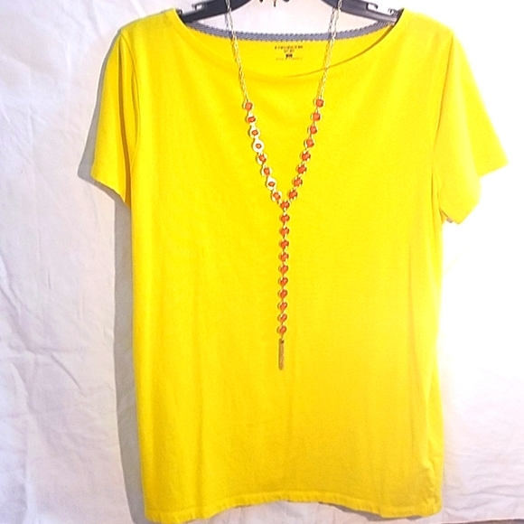 Jones New York Tops - Jones New York yellow tee